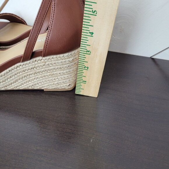 NEW Kenneth Cole Reaction Womens 10 Colton Wedge Sandals Ankle strap - Picture 5 of 9